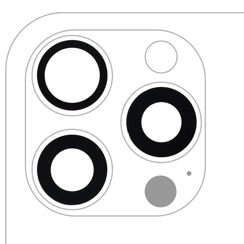 Compra al por mayor en Guatemala lentes de cámara trasera (solo cristal) con adhesivo para iPhone 15 Pro Max en pack de 10 piezas, con condición usada pero garantizada por el taller de reparaciones.