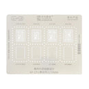 Plantilla de reballing CPU RAM A16-A18 Pro U-APU9 0.10MM iPhone 15 Pro Max (Amaoe)