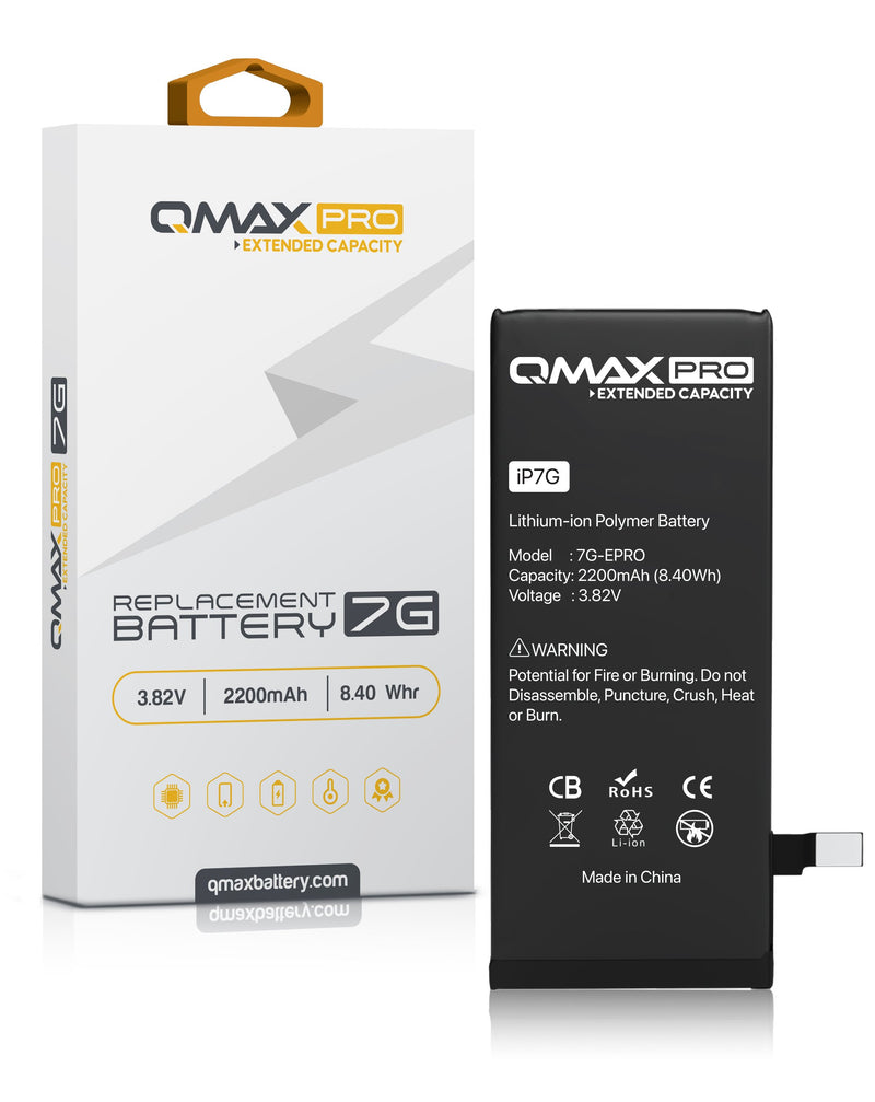 ¡Consigue la batería QMAX Pro de 2200 mAh para iPhone 7 en Guatemala con los mejores precios mayoristas en reparaciones de baterías!