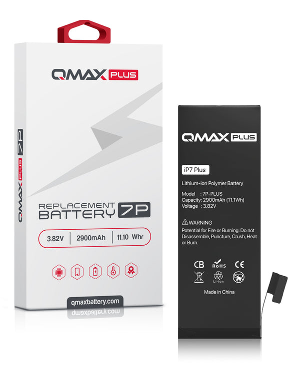 Encuentra en Guatemala la batería QMAX Plus de 2900 mAH para iPhone 7 Plus en tiendas de reparaciones o mayoristas de baterías.