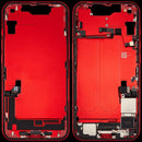 Carcasa intermedia con puerto de carga flex y piezas pequenas iPhone 14 (US Version) (Red)