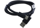 Cable de carga USB-A a USB-C Motorola negro de 1 metro, para datos y carga turbo.