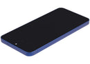 Pantalla OLED azul marino con marco para Samsung Galaxy S25 5G, repuesto SM-S931B/U, ideal para reparación de display.