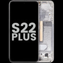 Pantalla OLED blanca usada con marco para Samsung Galaxy S22 Plus 5G (SM-S906B), pieza de repuesto.