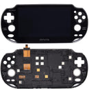 Pantalla LCD con base negra para Sony PlayStation Vita 1000, repuesto para reparación PCH-1000.