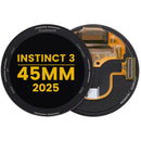 Pantalla OLED Garmin Instinct 3 AMOLED 45mm Premium negra, repuesto para reparación de display roto.