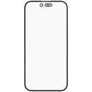 Cristales frontales de repuesto para iPhone 14 Pro (A2650, A2889) con OCA preinstalado, pack de 2 unidades, listos para reparación de pantalla.