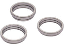 Anillos bisel de cámara trasera para iPhone 16 Pro/Pro Max titanio blanco, juego de 3 piezas, 10 unidades.