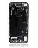 Tapa trasera iPhone 7 Jet Black brillante, carcasa de repuesto para modelos A1660, A1778, A1779.