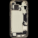 Marco medio con puerto de carga flex y piezas pequenas iPhone 15 (US Version) (Used OEM Pull: Grade B) (Yellow)