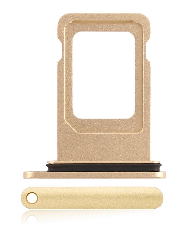 Bandeja para tarjeta SIM doble para iPhone XR (Amarillo)