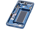 Pantalla OLED Coral Blue Aftermarket Plus para Samsung Galaxy S9 (SM-G960F), ideal para reparación de display roto.