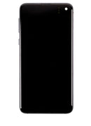 Pantalla OLED Samsung Galaxy S10e rosa con marco, repuesto para reparación de display G970F/DS.