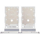 Bandeja dual SIM blanca para Samsung Galaxy S26 Plus (S947), repuesto original.