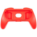 Grips Joy-Con rojo para Nintendo Switch 2, diseño ergonómico, mejora el agarre y control.