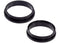 Anillo de bisel de camara trasera iPhone 16 / 16 Plus (Negro) (Juego de 2 piezas)