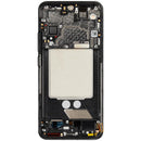 Pantalla refurbished con marco para Xiaomi 13 negra, lista para reparación y reemplazo de display.