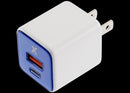 Cargador de pared GaN 30W AmpSentrix Pro Ultramarine USB-C y USB-A, para carga rápida de accesorios.