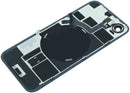 Tapa trasera negra usada para iPhone 17e con MagSafe y NFC. Repuesto original Apple para reparación de pantalla.