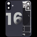 tapa trasera con MagSafe magnet, NFC y flashlight flex iPhone 16 (Negro)