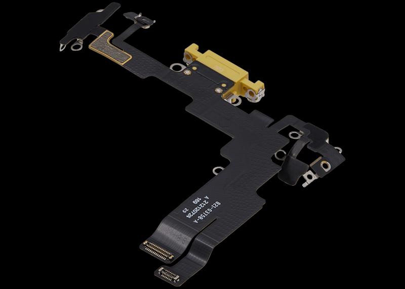 Puerto de carga para iPhone 14 OEM usado (Amarillo)