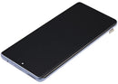Pantalla OLED azul refurbished para Xiaomi 12 Pro/12S Pro, con marco, ideal para reparación de display roto.