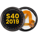Pantalla LCD con marco para Garmin Approach S40 (2019) Premium en negro, repuesto para reparación de display.