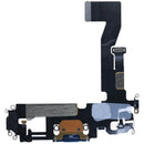 Puerto de carga flex cable iPhone 12 azul, usado, OEM Pull, para modelos A2172, A2402, A2403, A2404.