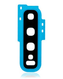 Lente de camara trasera con anillo de cubierta para Samsung Galaxy S10 (Azul)