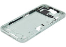 Chasis medio verde usado iPhone 15 Plus (A2847) con pequeñas partes para reparación, versión global.