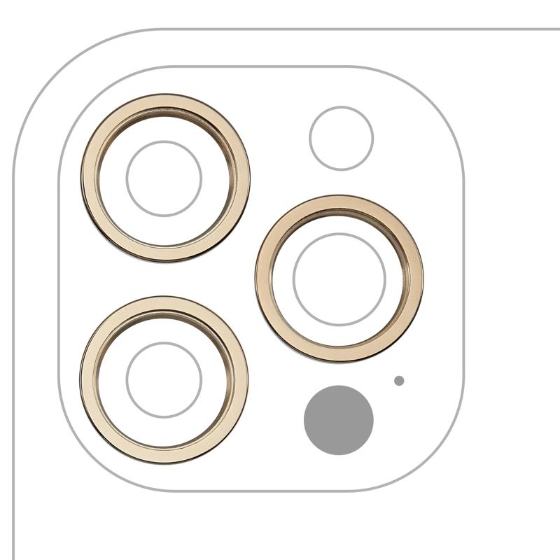 Encuentra el reemplazo del anillo bisel de cámara trasera para iPhone 12 Pro Max (Gold) en Guatemala, ideal para reparaciones en talleres y mayoristas.
