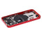 Tapa trasera para iPhone 13 Mini con componentes pequeños pre-instalados (Sin logo) (Rojo)