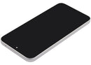 Pantalla OLED gris para Xiaomi 15T con marco, pieza de repuesto refurbished para reparación de display.