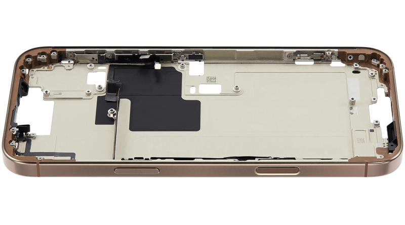 Compra un Marco medio con botones de encendido y volumen para iPhone 16 Pro Max usado en Guatemala en nuestro taller de reparaciones con garantía.