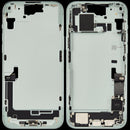 Encuentra la carcasa media con puerto de carga flex y piezas pequeñas para iPhone 15 Plus en Guatemala, para reparaciones y mayoristas.