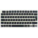 Kit de keycaps hebreo para MacBook Air 13" / 15" (2022-2026) en color Midnight. Teclas de repuesto para teclado Apple.