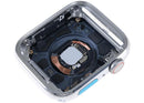 Tapa trasera plateada de acero inoxidable para Apple Watch Series 4 de 44mm, OEM usada, Grado A.