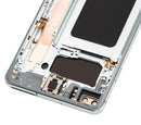 Pantalla OLED Samsung Galaxy S10 Plus verde Prism con marco, Aftermarket Plus para reparación de display G975F.