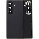 Tapa trasera Jet Black para Samsung Galaxy Z Fold 7 5G (F966) con lente de cámara, repuesto de reparación.