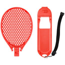 Dos raquetas de tenis rojas para Nintendo Switch Joy-Con, accesorio ideal para Mario Tennis Aces.