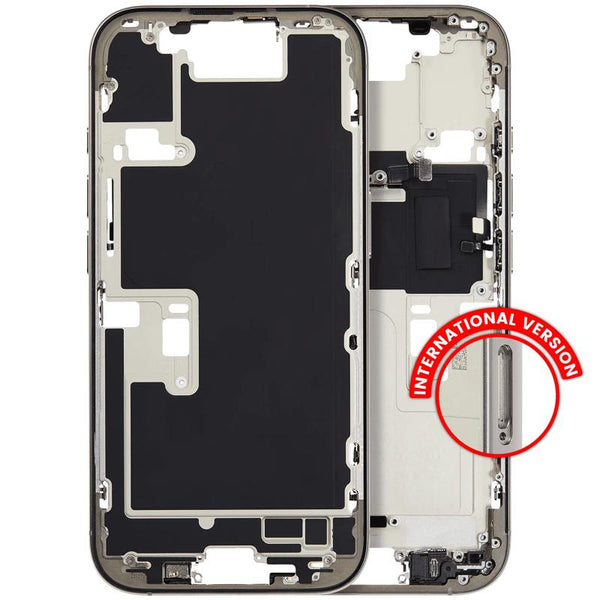 Encuentra el chasis central con botones para iPhone 16 Pro en Guatemala, en talleres especializados en reparaciones de iPhone.