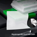Compra el pack de 100 paños sin polvo QianLi Repairman 401 en Guatemala para reparaciones profesionales y limpieza de dispositivos electrónicos.