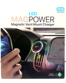 Soporte magnetico de ventilacion POMGEAR MagPower con RGB Light (15W)