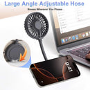 Ventilador portátil POMGEAR Aero Mate negro con soporte magnético SlowBack para teléfono.