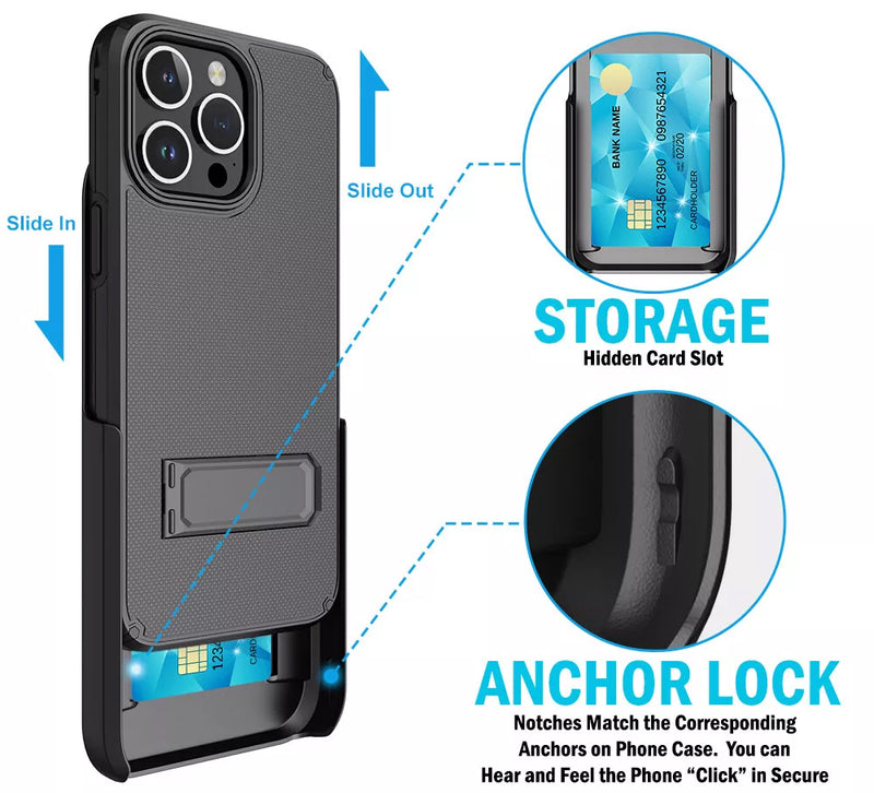 Encuentra el mejor estuche con clip para cinturón MagSafe para iPhone 15 Pro Max en Guatemala.