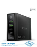 Encuentra en Guatemala el cargador Powerpeak de 65W con 5 puertos para cargar múltiples dispositivos.