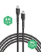 Encuentra el Cargador PowerPeak Triple Port GAN de 65W con cable USB-C de 6ft en Guatemala para tus dispositivos electrónicos.