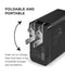 Encuentra el Cargador PowerPeak Triple Port GAN de 65W con cable USB-C de 6ft en Guatemala para tus dispositivos electrónicos.