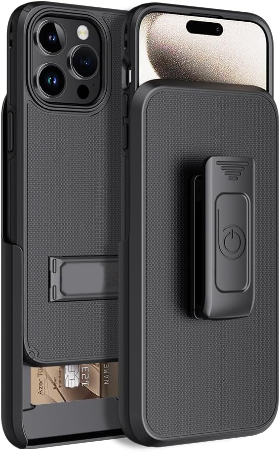 Encuentra el mejor estuche con clip para cinturón MagSafe para iPhone 15 Pro Max en Guatemala.