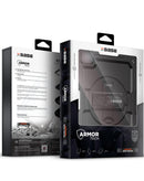 Funda heavy duty xBase ArmorTech con correa de mano y de hombro y soporte (Negro)